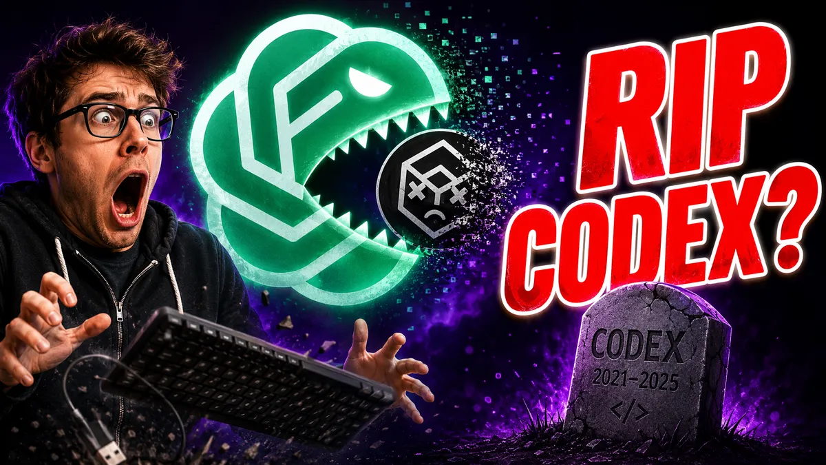 ChatGPT absorbing Codex coding tool concept illustration